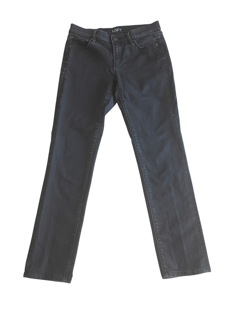 LOFT Black Straight Leg Jeans SZ 29 / 8